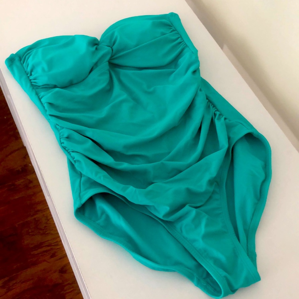 Merona One-Piece Teal Swimsuit